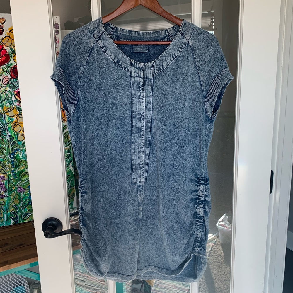 Blue Willi’s Denmark Indigo Denim Knit Shirt Dress